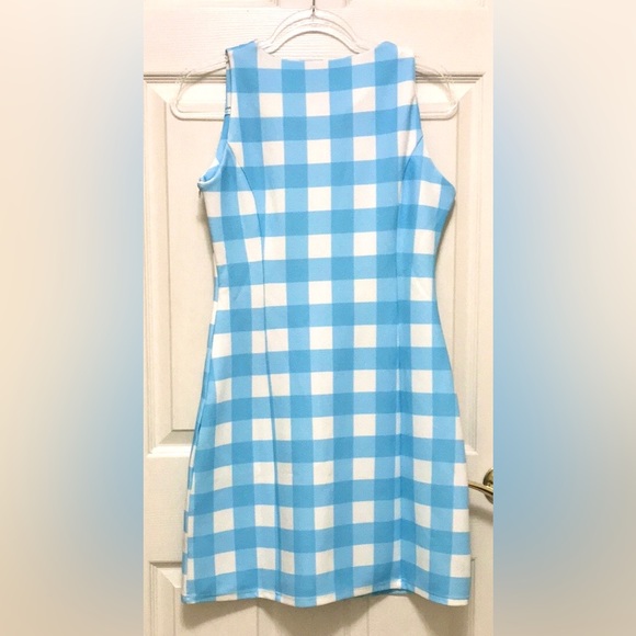 NWT Macbeth Collection Blue Gingham Check Barbie Dress - Picture 12 of 15
